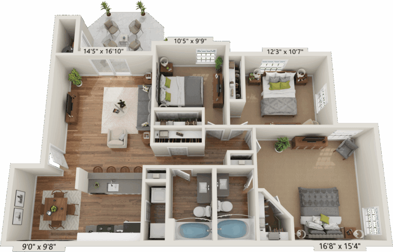 Apartments For Rent TGM Ocotillo Bay - Martinique ...